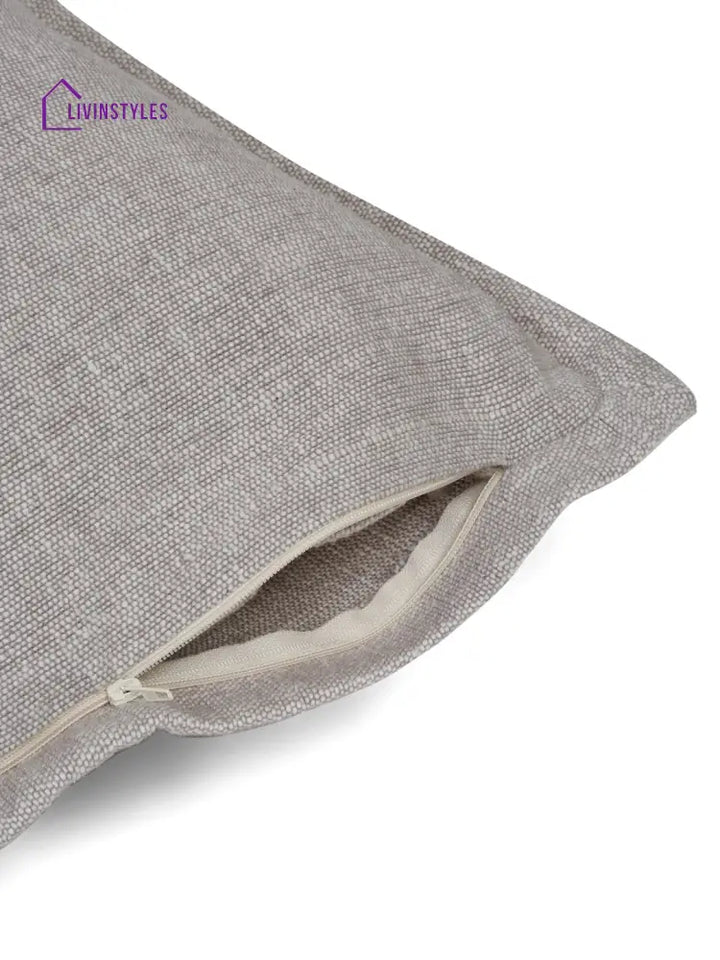 Eyda 100% Cotton Woven Sofa Cushion Covers Set Of 2- 24X24 Inch
