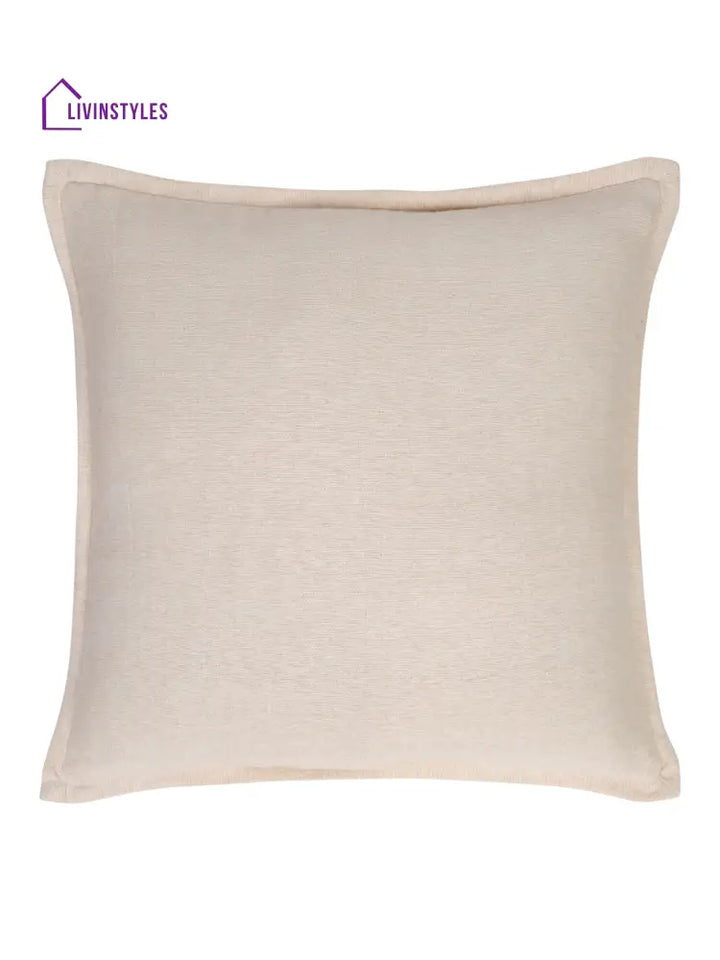Eyda 100% Cotton Woven Sofa Cushion Covers Set Of 2- 24X24 Inch