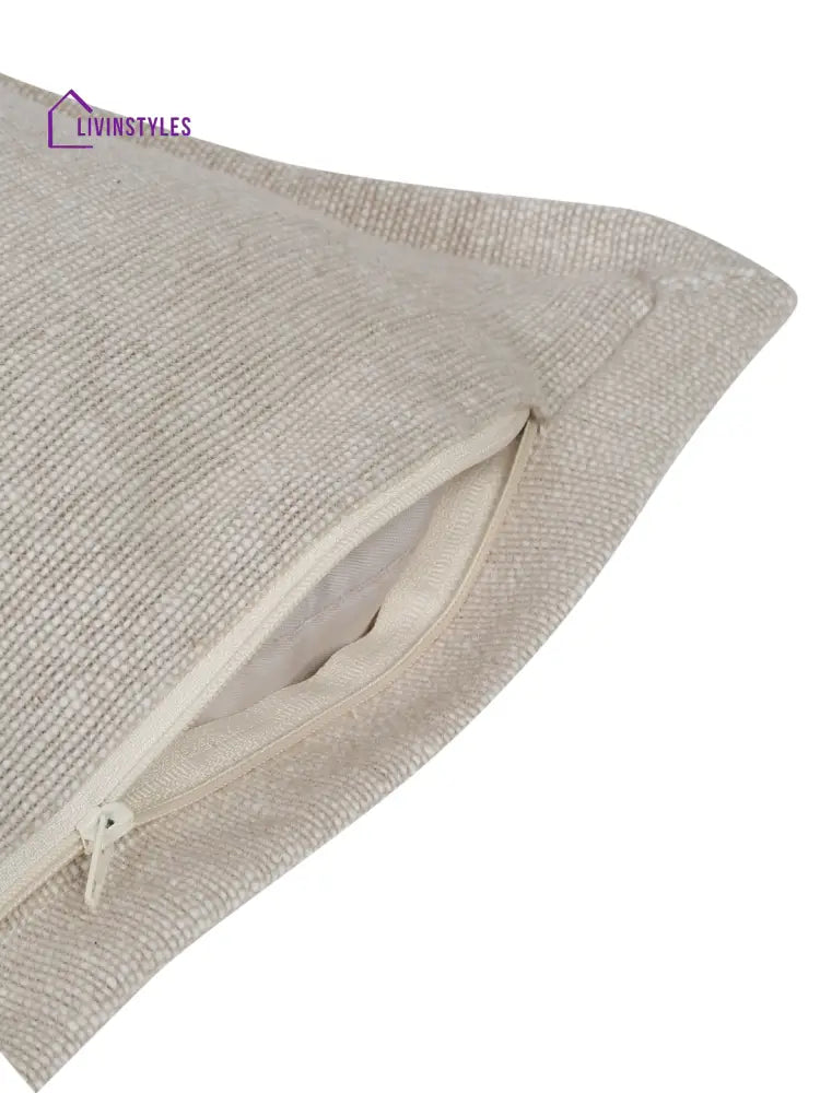 Eyda 100% Cotton Woven Sofa Cushion Covers Set Of 2- 24X24 Inch