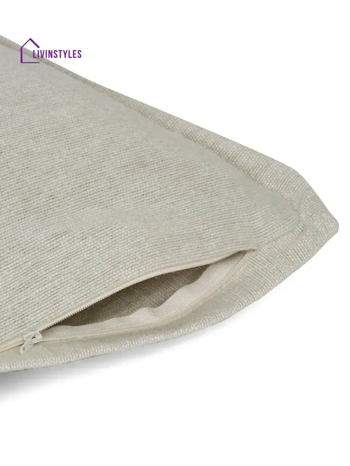 Eyda 100% Cotton Woven Sofa Cushion Covers Set Of 2- 24X24 Inch
