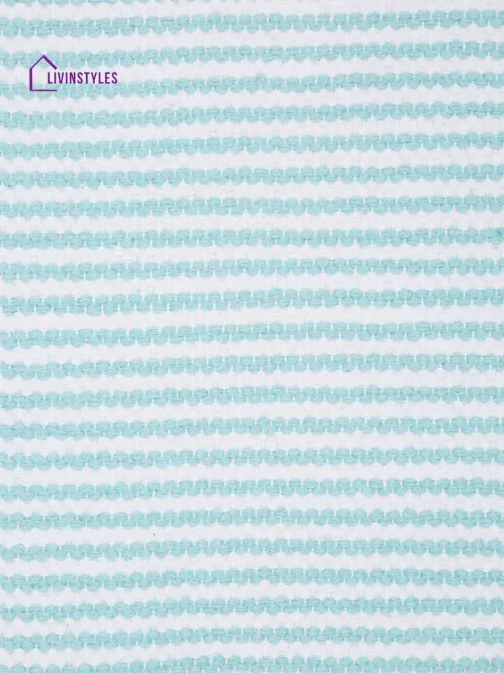 Eyda Aqua Color Cotton Table Runner