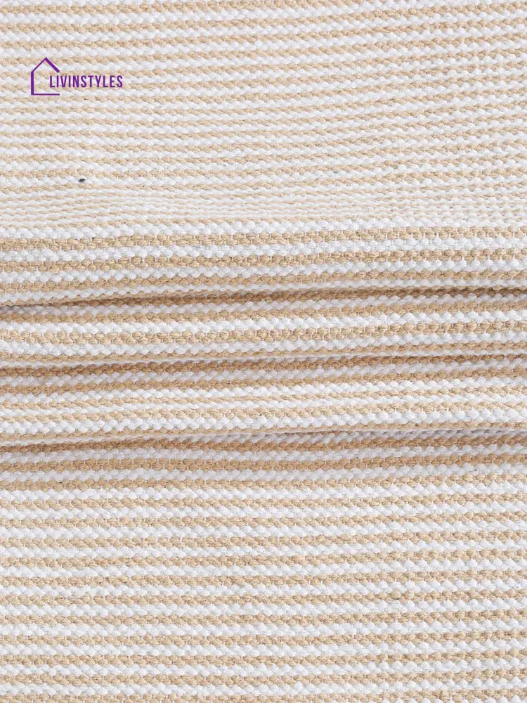 Eyda Beige Color Cotton Table Runner