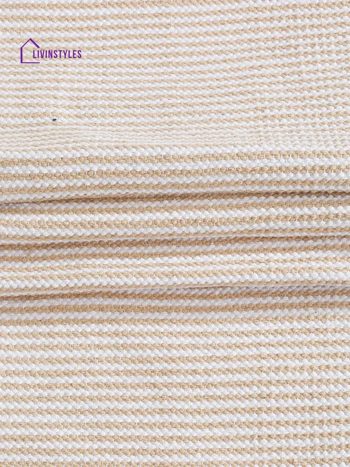 Eyda Beige Color Cotton Table Runner