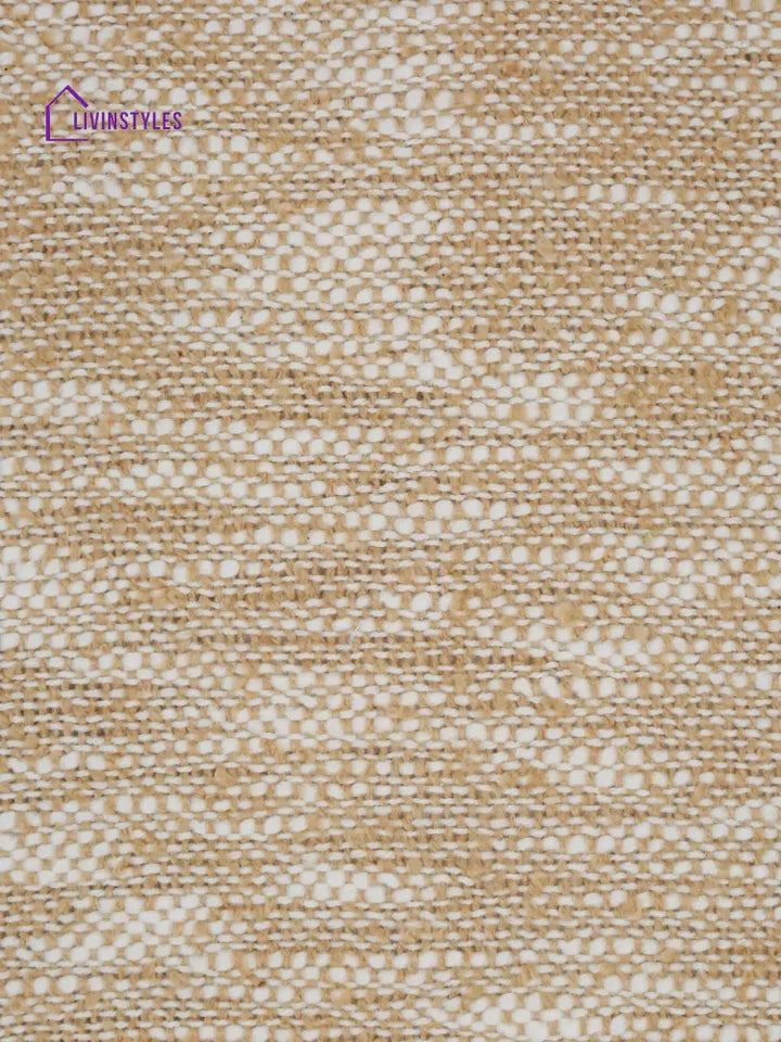 Eyda Beige Cotton Solid Cushion Cover Set Of 2