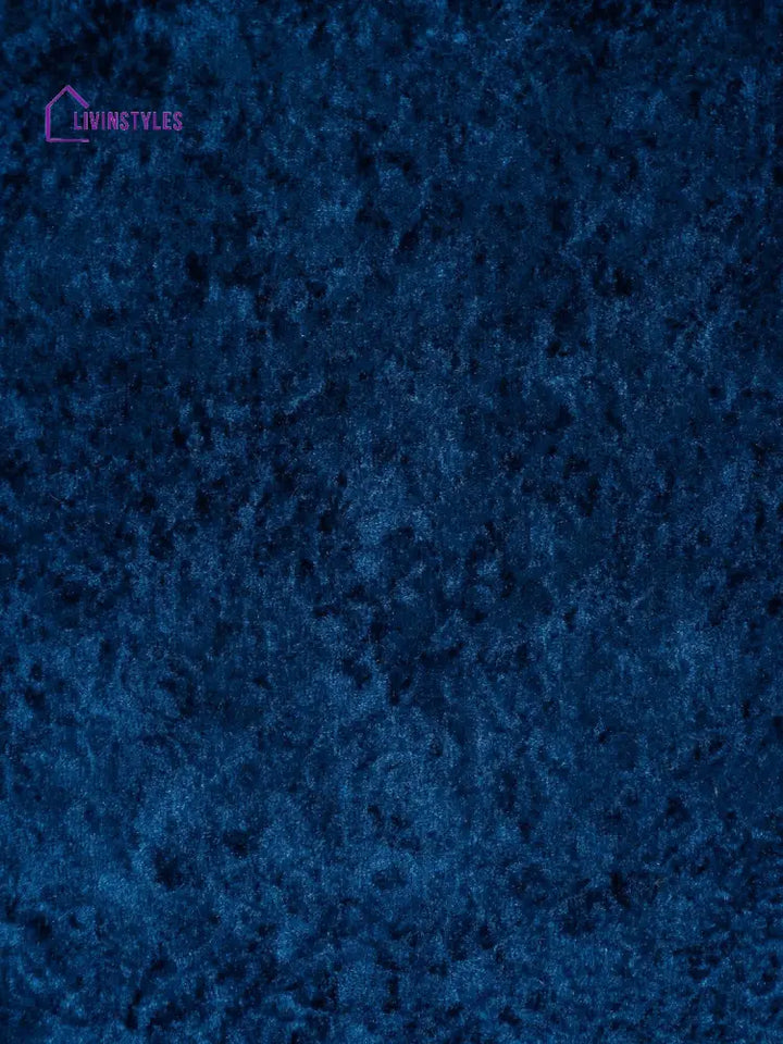 Eyda Blue Velvet Solid Cushion Cover Set Of 2
