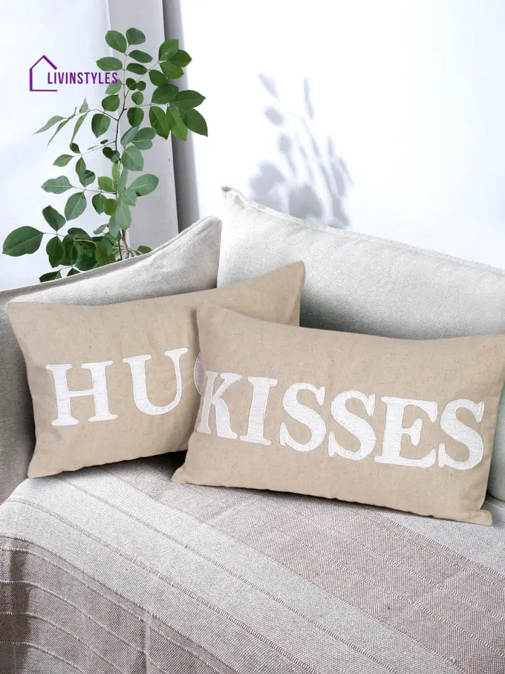Eyda Cotton Embroidered Cushion Cover Set Of 2