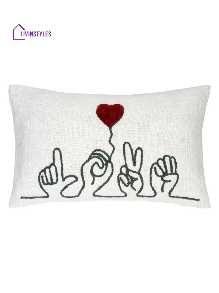Eyda Cotton Embroidered Cushion Cover Set Of 2