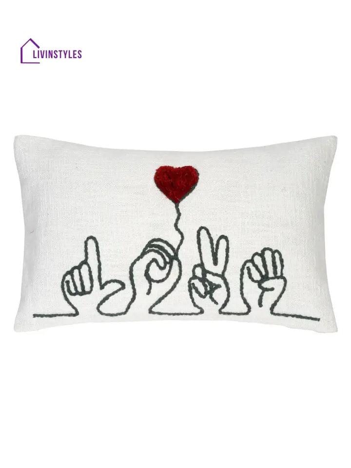 Eyda Cotton Embroidered Cushion Cover Set Of 2