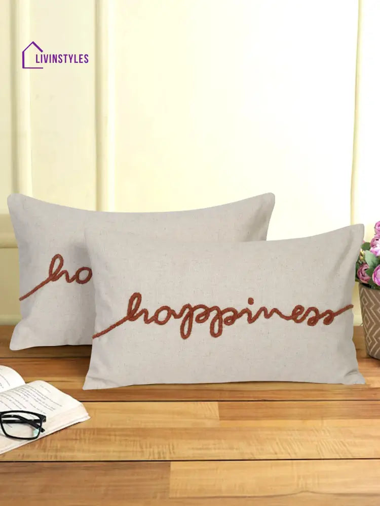 Eyda Cotton Embroidered Cushion Cover Set Of 2