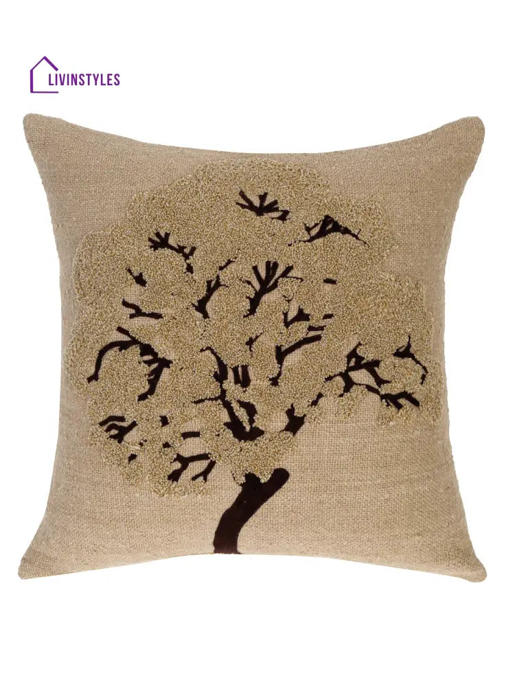 Eyda Embroidered Cotton Cushion Covers Set Of 2-18X18 Inch
