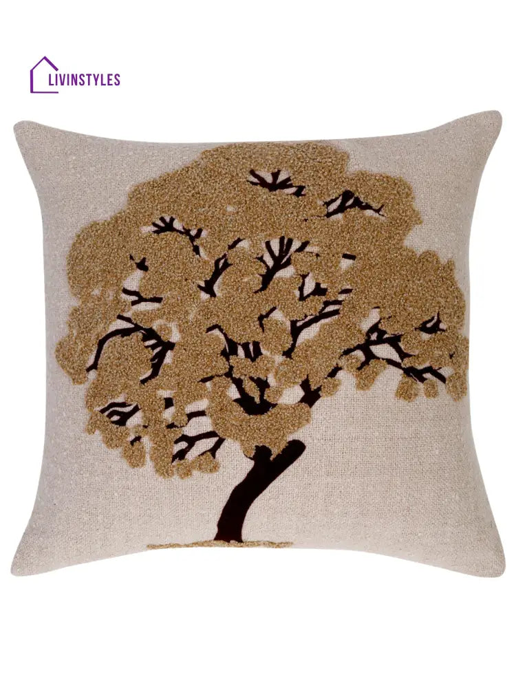 Eyda Embroidered Cotton Cushion Covers Set Of 2-18X18 Inch