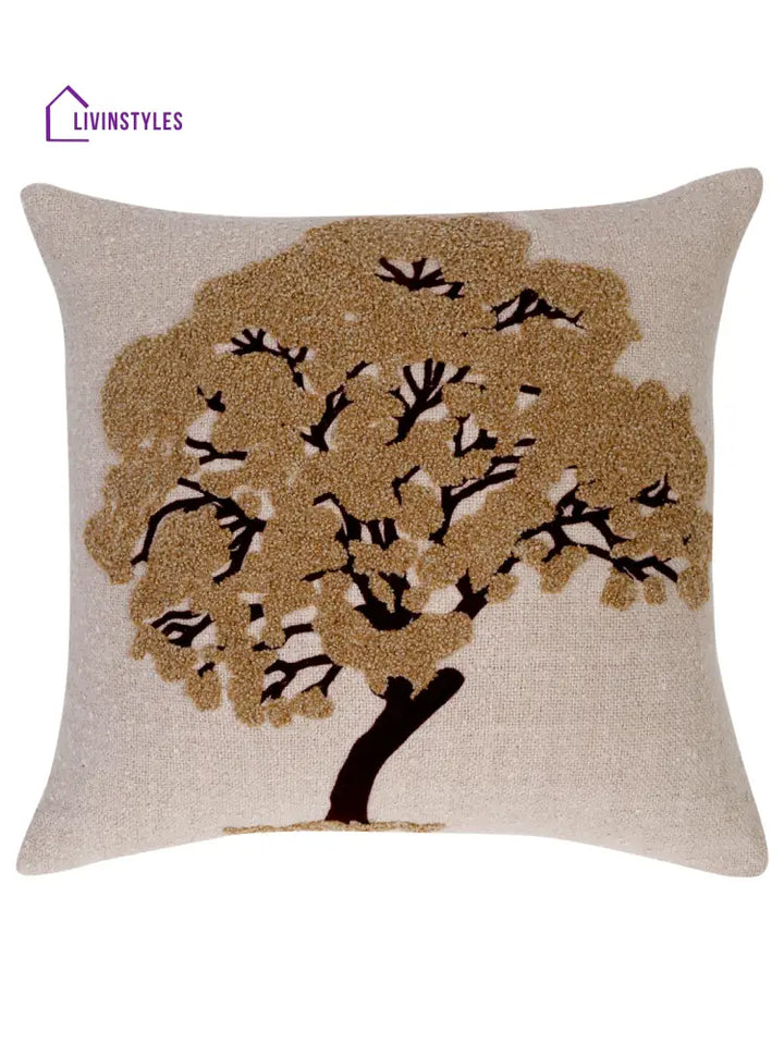 Eyda Embroidered Cotton Cushion Covers Set Of 2-18X18 Inch