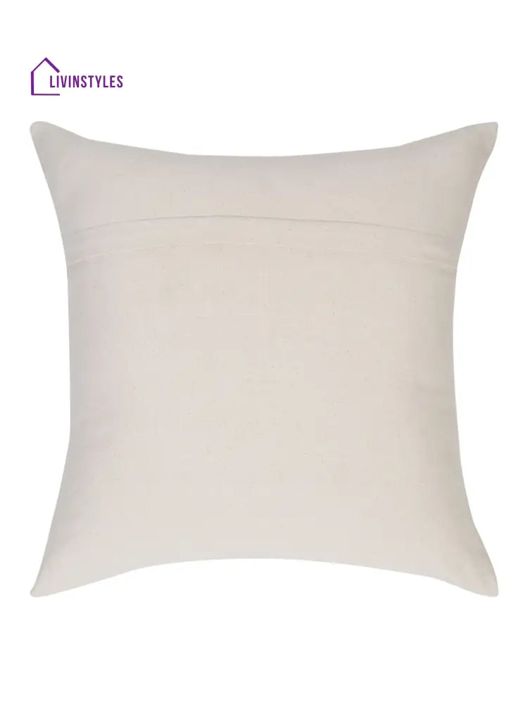 Eyda Embroidered Cotton Cushion Covers Set Of 2-18X18 Inch