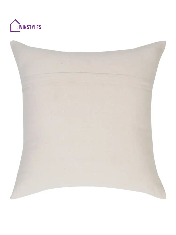 Eyda Embroidered Cotton Cushion Covers Set Of 2-18X18 Inch
