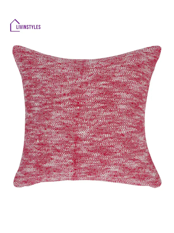 Eyda Fuchia Cotton Solid Cushion Cover Set Of 2
