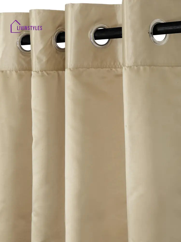 Eyda Gold Color Premium Semi Blackout Window Curtain- 1 Pc