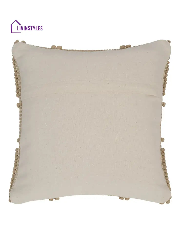 Eyda Gold Cotton Hand Woven Cushion Cover Set Of 2