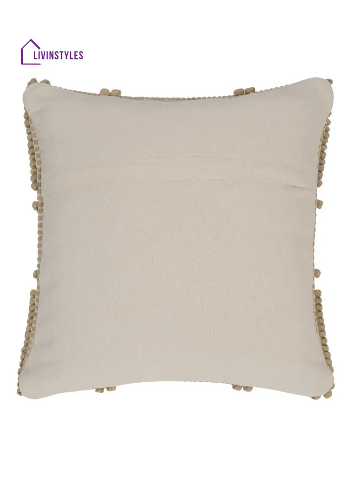 Eyda Gold Cotton Hand Woven Cushion Cover Set Of 2