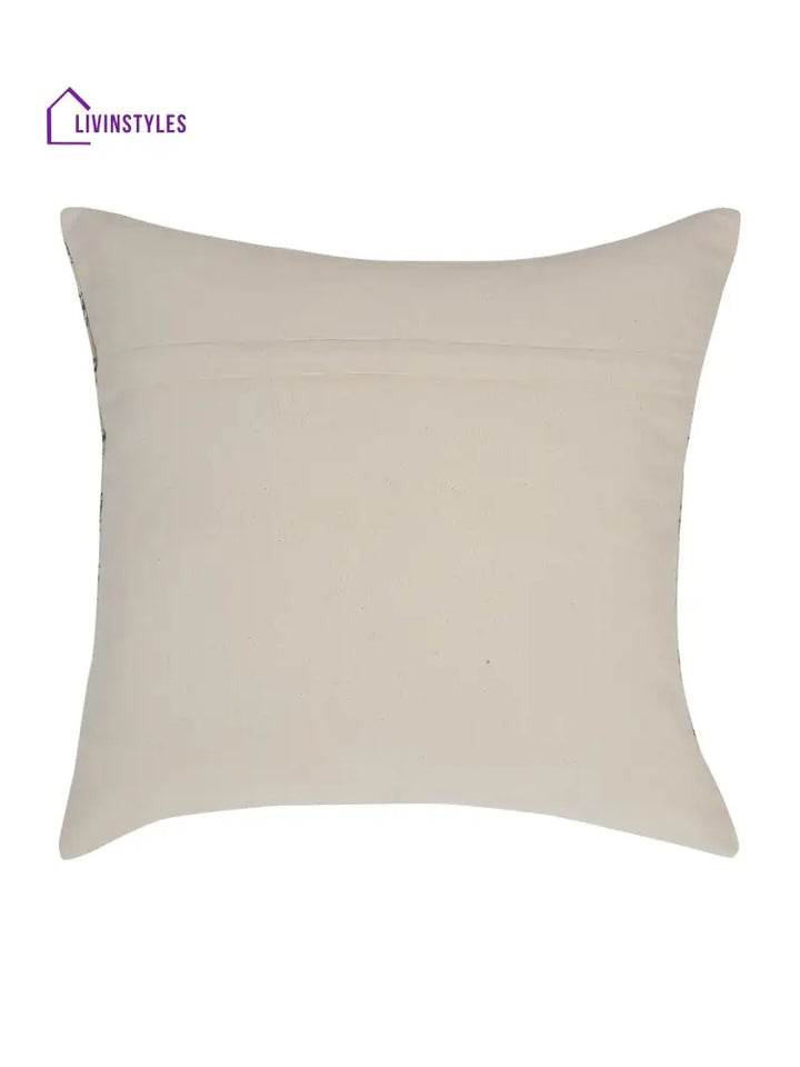 Eyda Gray Cotton Hand Block Cushion Cover Set Of 2