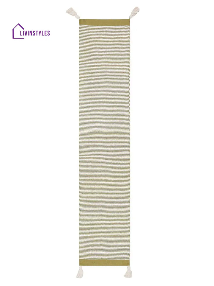 Eyda Green Color Cotton Table Runner