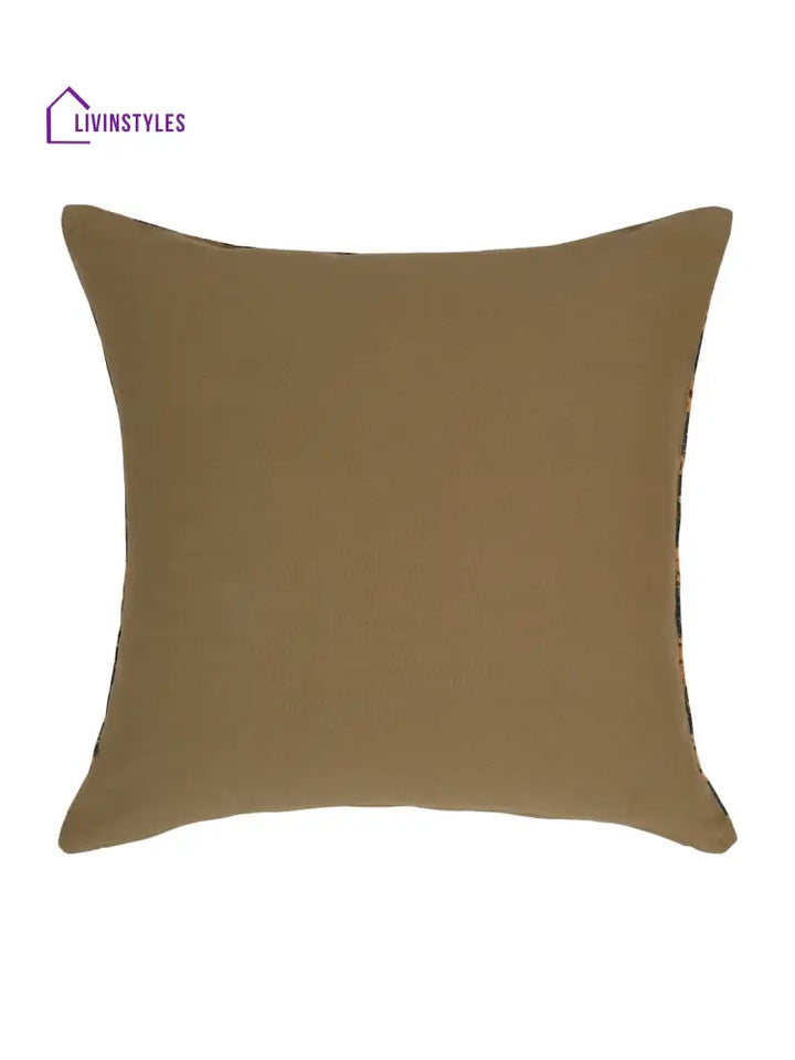 Eyda Green Cotton Floral Print Cushion Cover Set Of 2