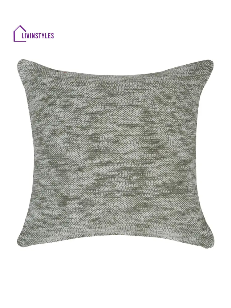 Eyda Green Cotton Solid Cushion Cover Set Of 2