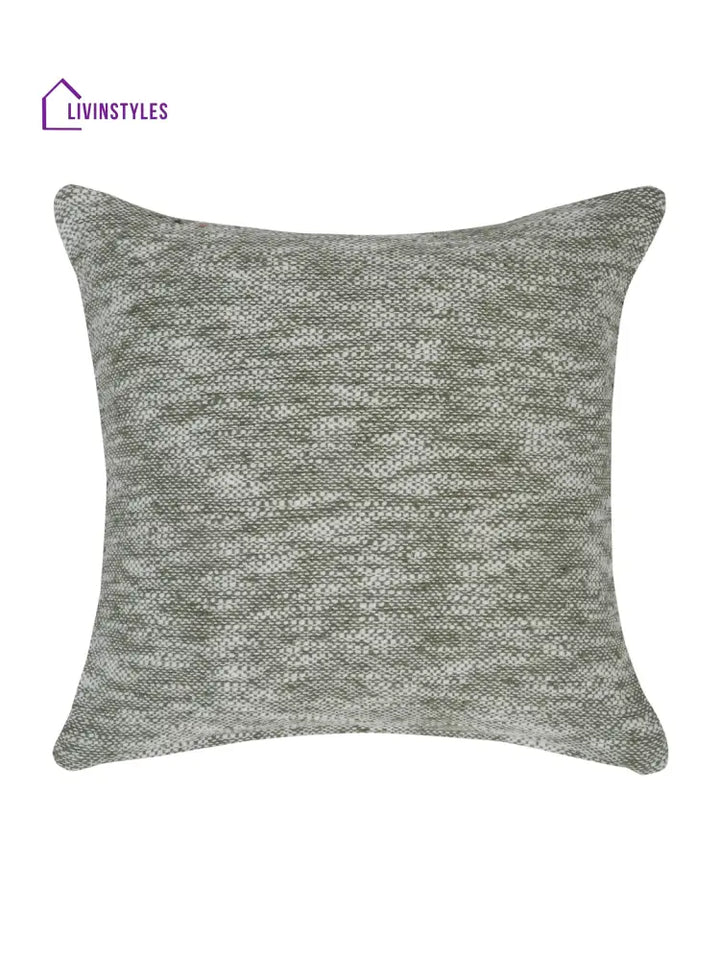 Eyda Green Cotton Solid Cushion Cover Set Of 2