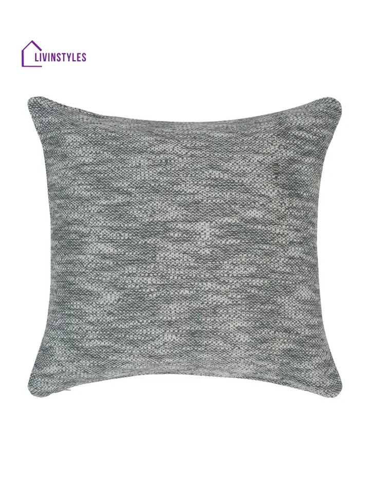 Eyda Grey Cotton Solid Cushion Cover Set Of 2