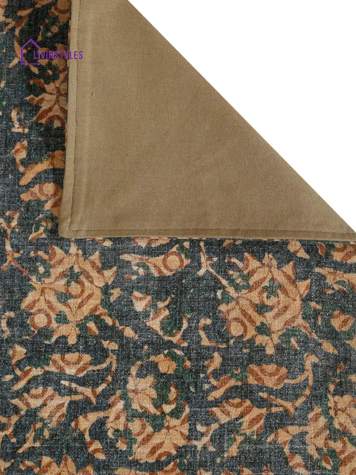 Eyda Hand Block Floral Printed Cotton Table Runner