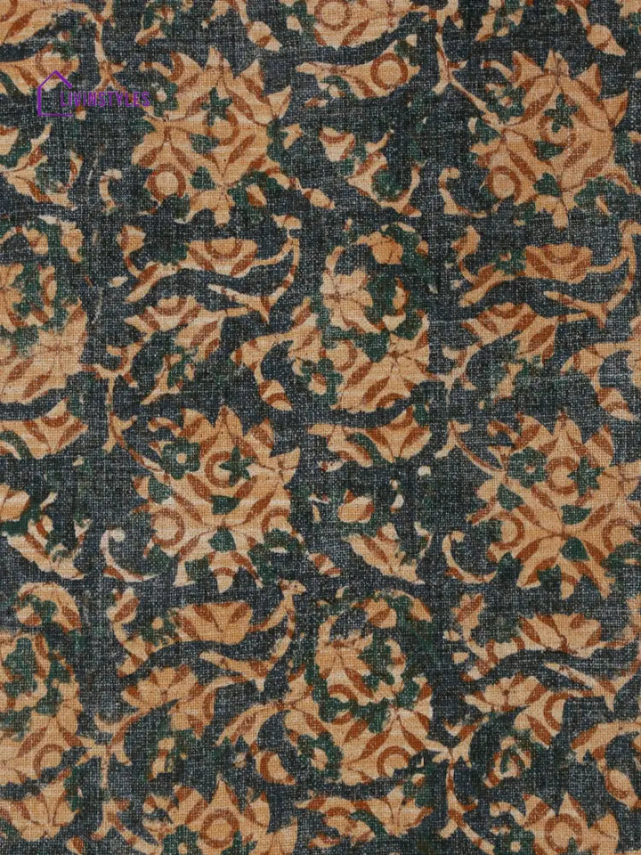 Eyda Hand Block Floral Printed Cotton Table Runner