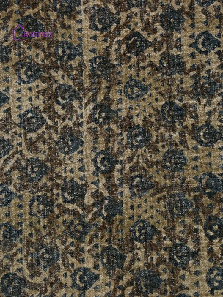 Eyda Hand Block Floral Printed Cotton Table Runner