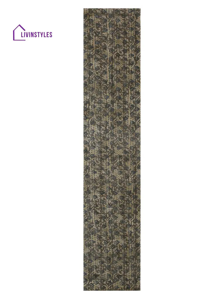 Eyda Hand Block Floral Printed Cotton Table Runner