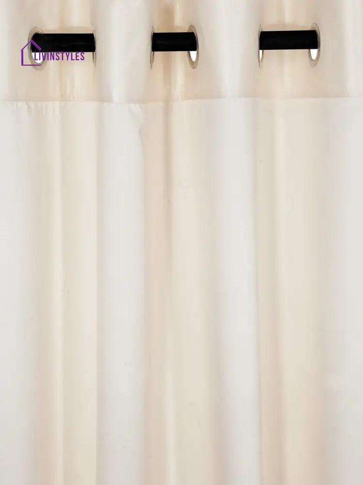 Eyda Ivory Color Premium Semi Blackout Window Curtain- 1 Pc