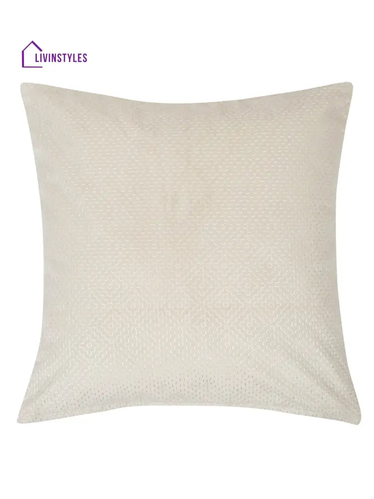 Eyda Ivory Velvet Cushion Covers Set Of 2