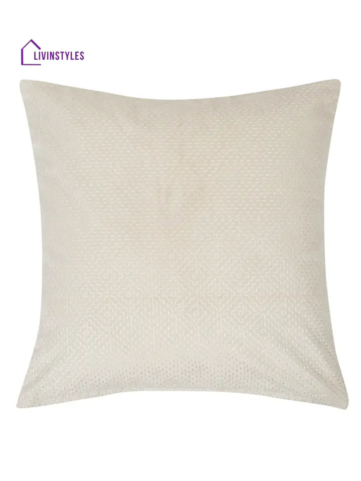 Eyda Ivory Velvet Cushion Covers Set Of 2