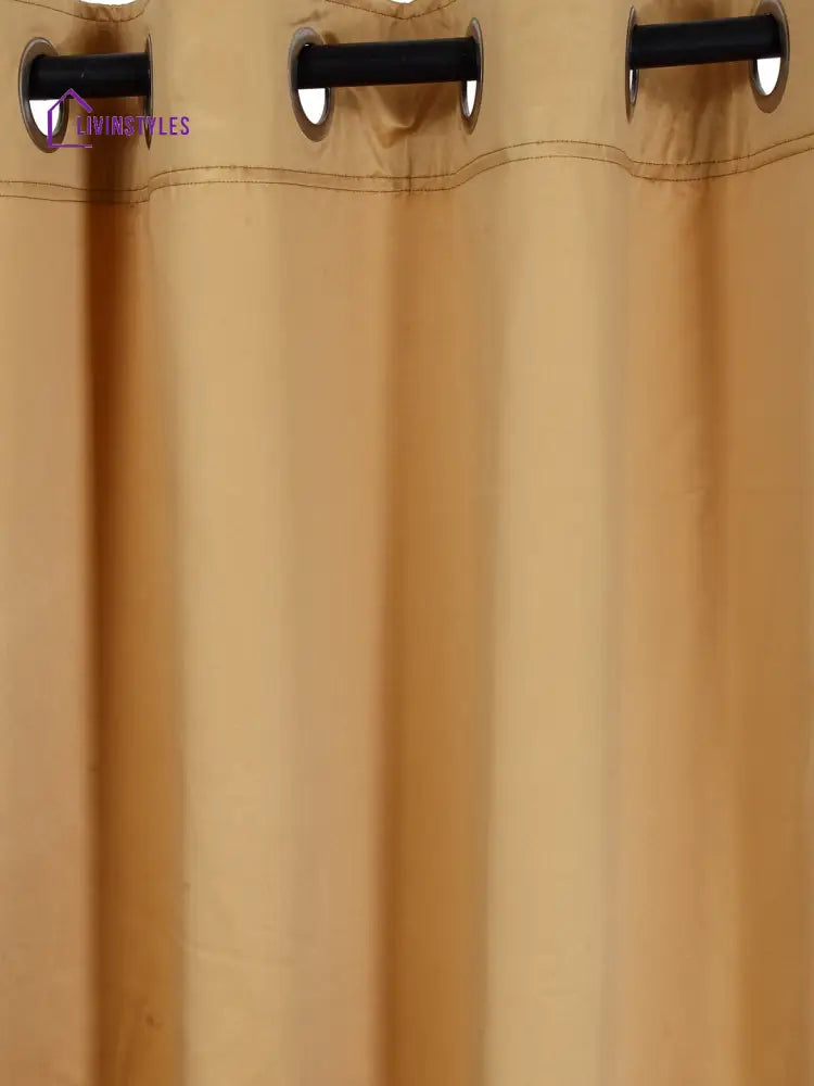 Eyda Mustard Color Premium Semi Blackout Window Curtain- 1 Pc