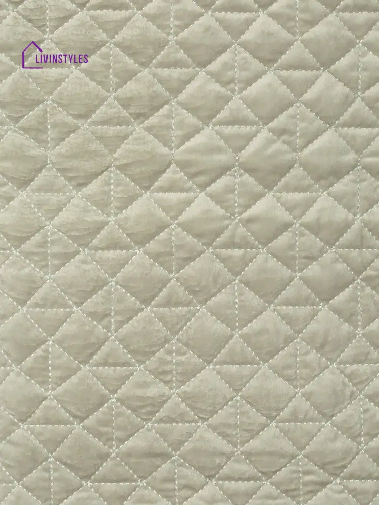 Eyda Off White Color Quilted Table Runner