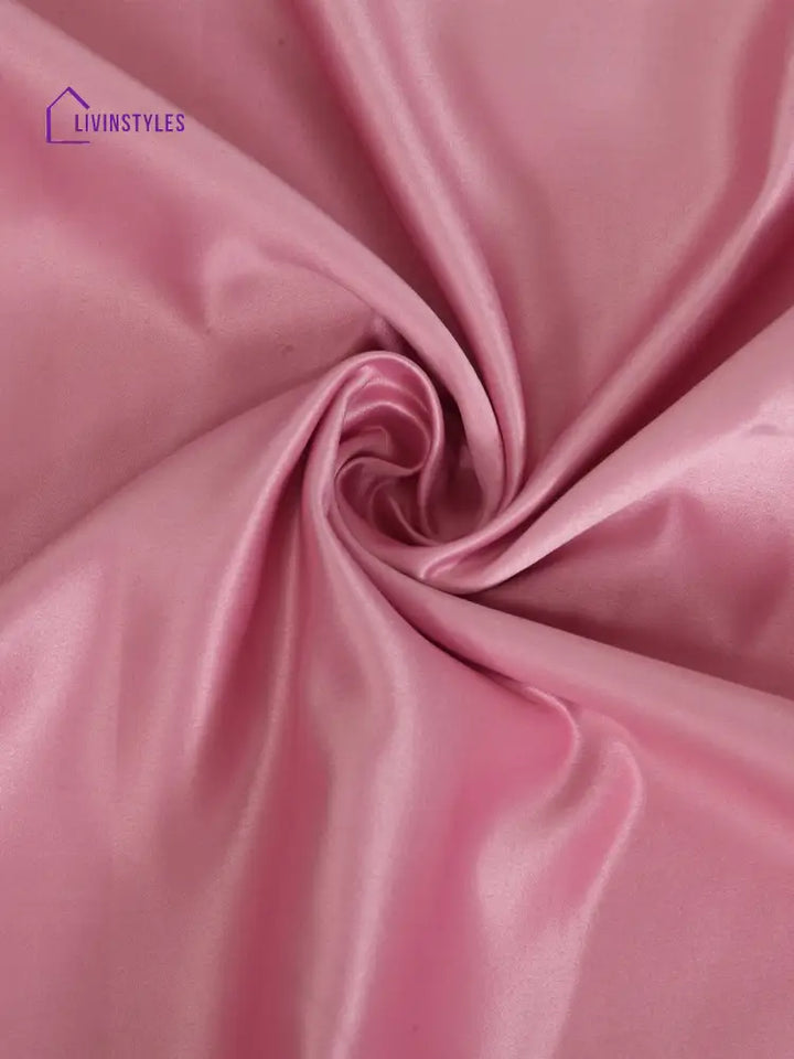 Eyda Pink Color Premium Semi Blackout Window Curtain- 1 Pc