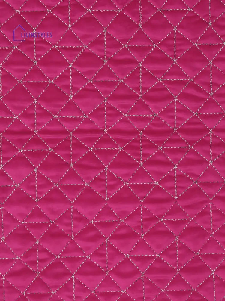 Eyda Pink Color Quilted Table Runner