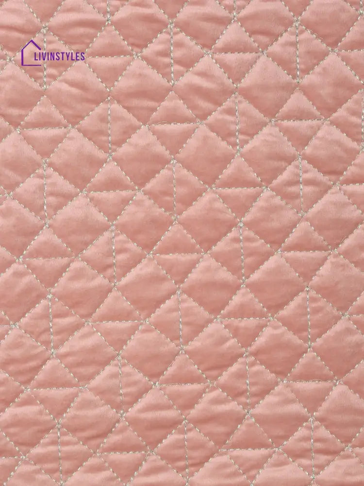 Eyda Pink Color Quilted Table Runner
