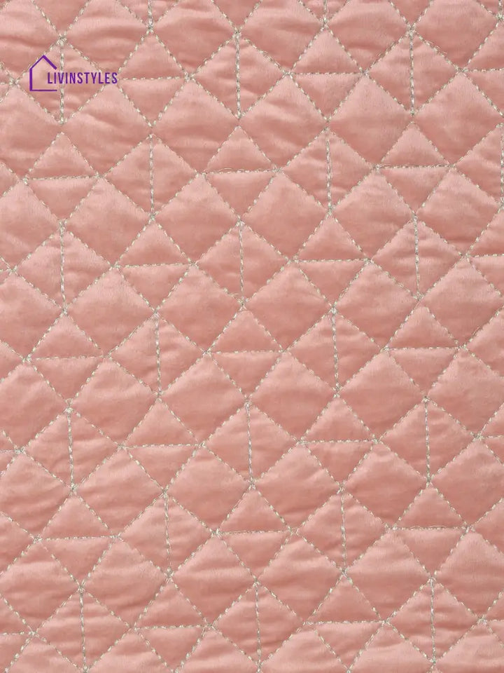 Eyda Pink Color Quilted Table Runner
