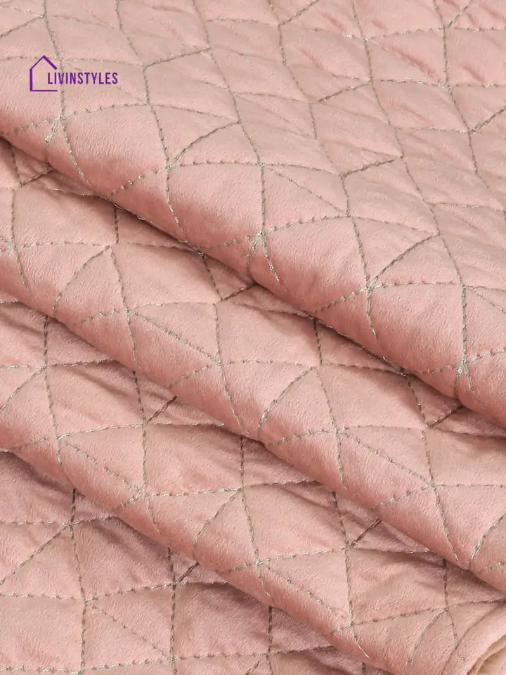 Eyda Pink Color Quilted Table Runner