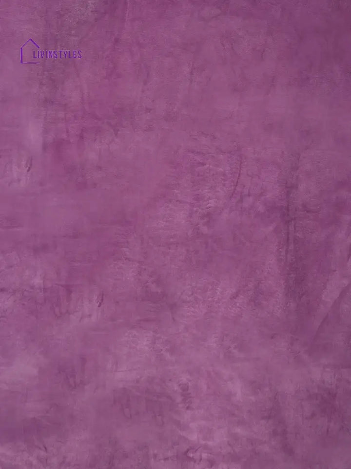 Eyda Premium Velvet Purple Color Eyelet Door Curtain- 1 Pc