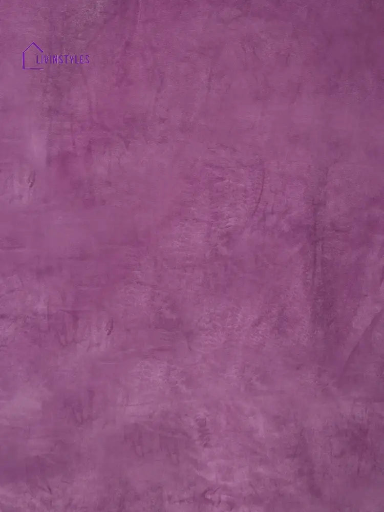 Eyda Premium Velvet Purple Color Eyelet Window Door Curtain- 1 Pc