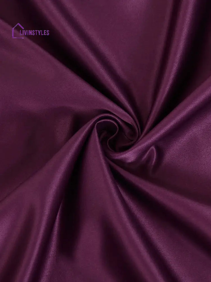 Eyda Purple Color Premium Semi Blackout Window Curtain- 1 Pc