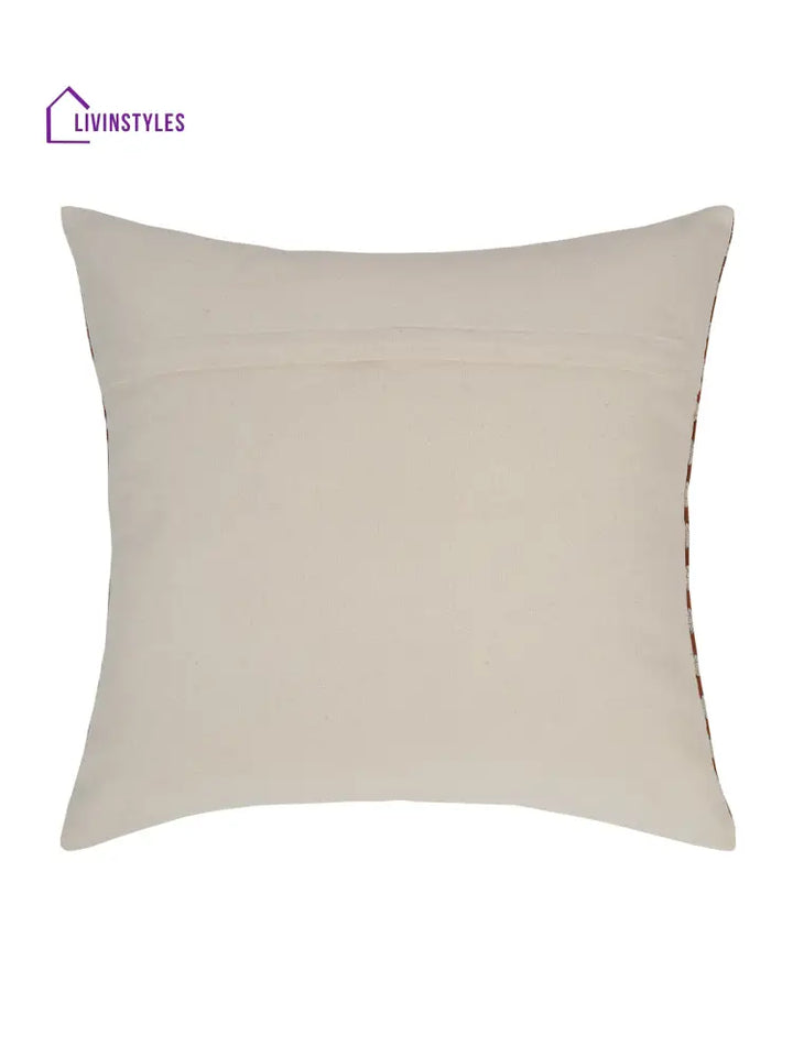 Eyda Rust Cotton Hand Block Cushion Cover Set Of 2