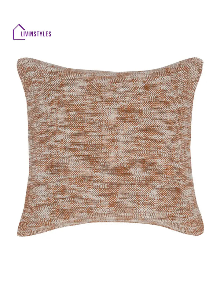 Eyda Rust Cotton Solid Cushion Cover Set Of 2