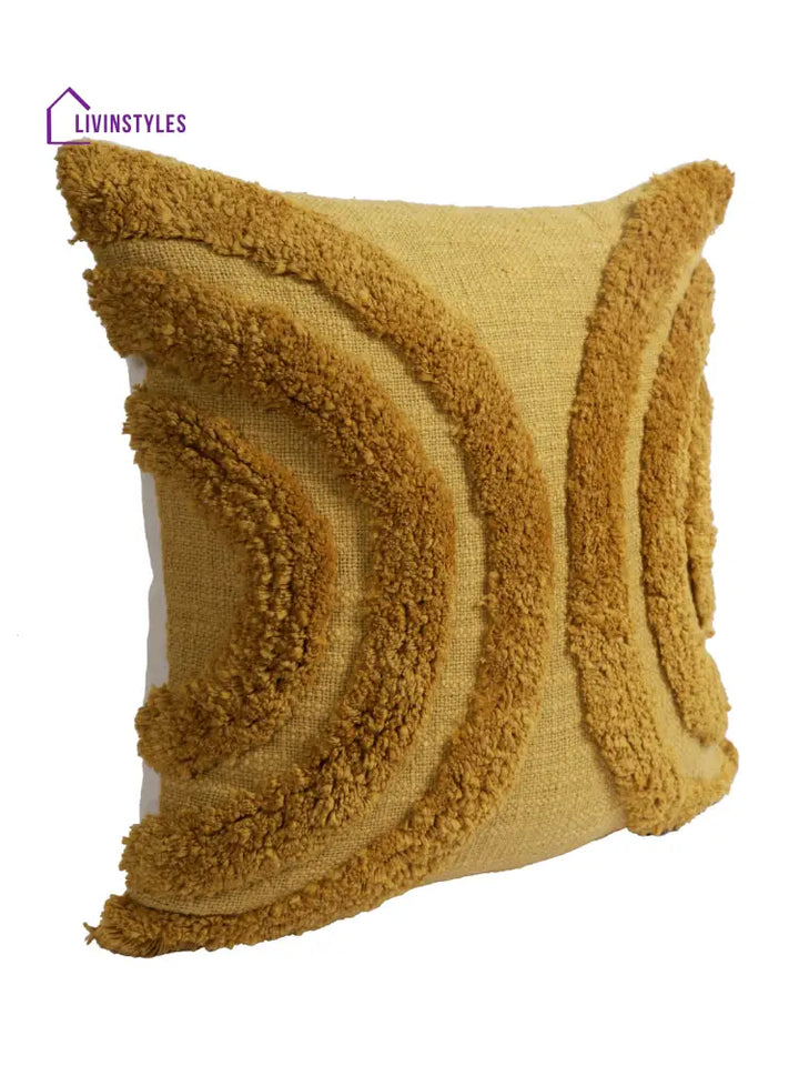 Eyda Set Of 2 Cotton Beige Cushion Cover 18X18 Inch