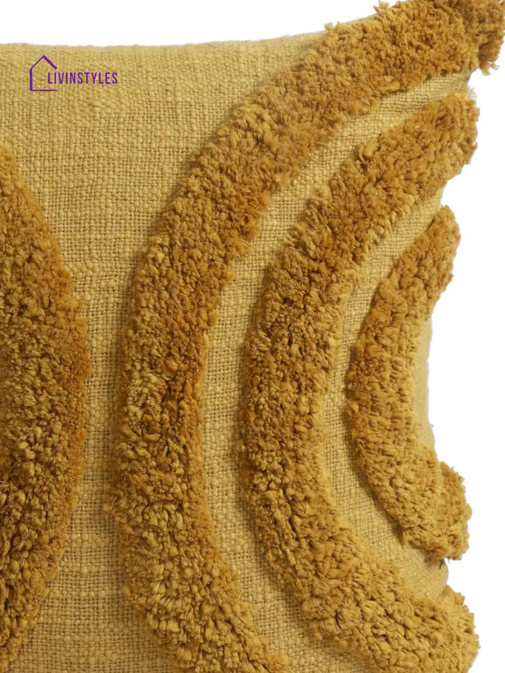 Eyda Set Of 2 Cotton Beige Cushion Cover 18X18 Inch