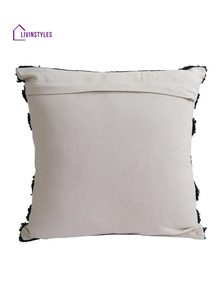 Eyda Set Of 2 Cotton Black Cushion Cover 18X18 Inch